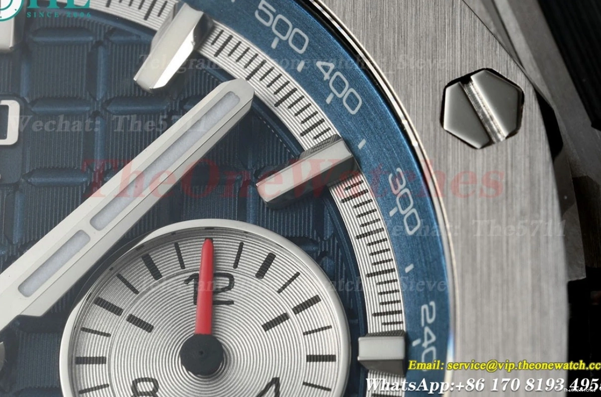 Wht SS APPF Oak RU Offshore A4401 43mm Blue Royal 26420 0303